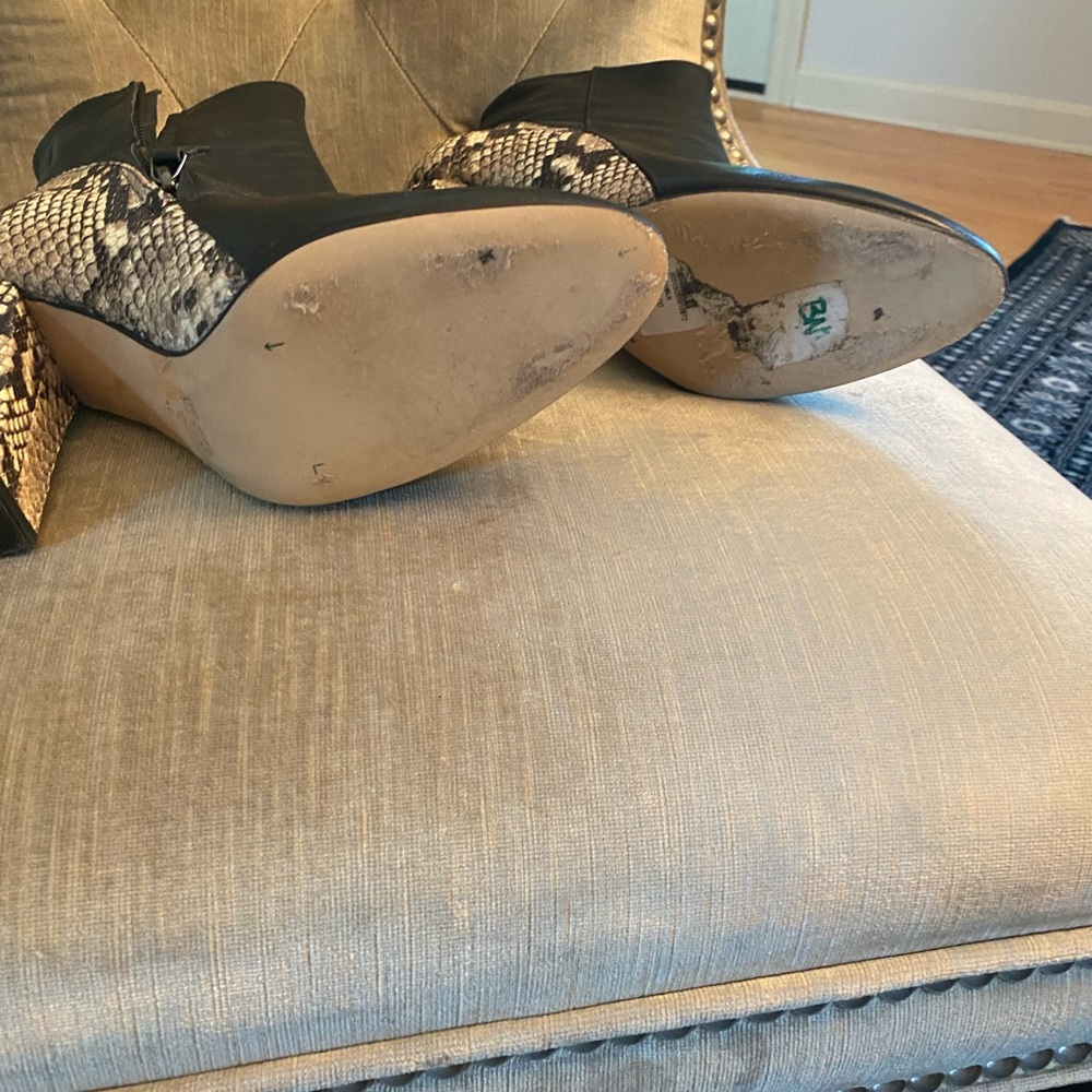 Barneys New York Python Leather Boots - image 4